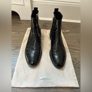 Club Monaco Chelsea boot - faux croc finish